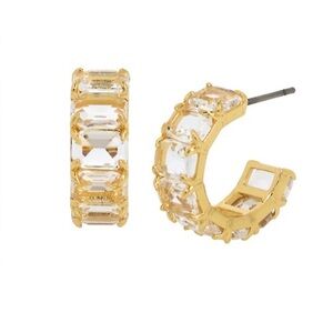 Kurt Geiger London - Crystal Huggie Hoop Earrings